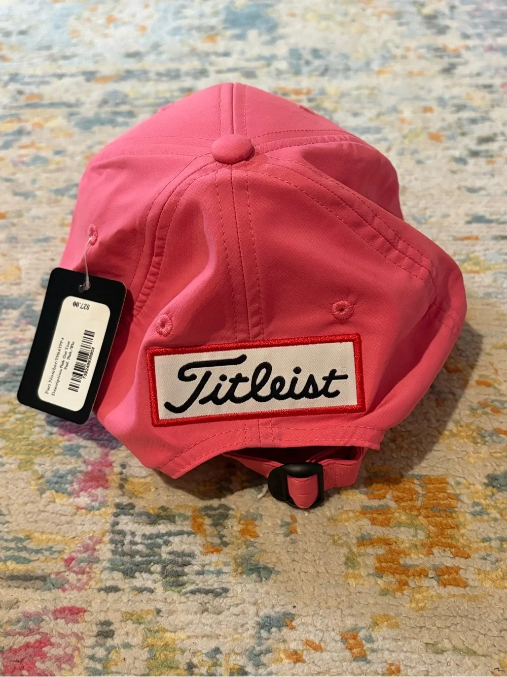 Titleist Womans Coral Pink Embroidered Golf Hat